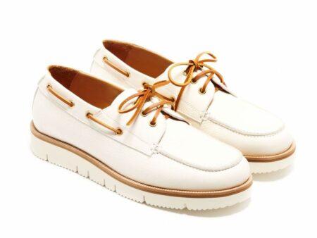 Hopkins Men's Boat Shoes White
