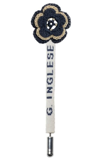 Navy and Beige Rose of Ireland