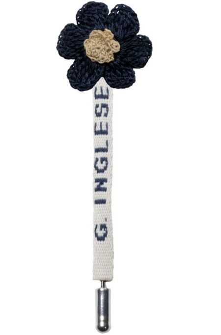 Navy and Beige Daisy Flower