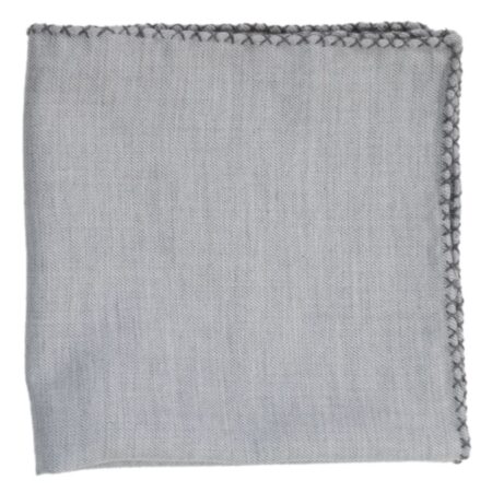 Cotton and Cashemere with Cross Stitch Pocket Square
