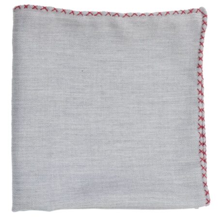 Cotton and Cashemere with Cross Stitch Pocket Square