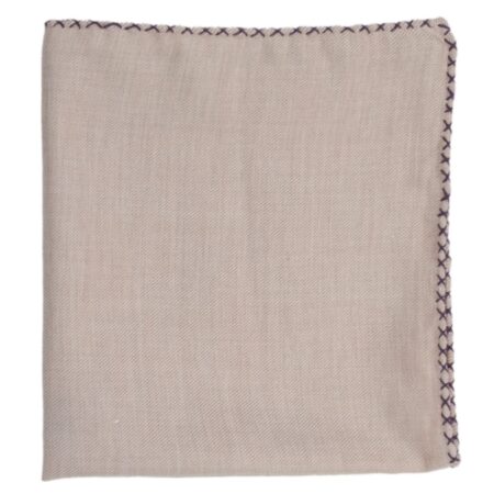 Cotton and Cashemere with Cross Stitch Pocket Square