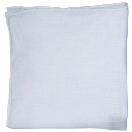 Linen with Cavallino Stitch Pocket Square