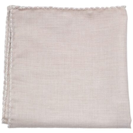 Cotton and Cashemere with Cross Stitch Pocket Square