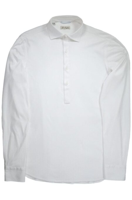 White Jersey Cotton Gianni Agnelli Polo