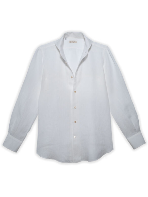 Camicia Cervia in lino sartoriale su misura G. Inglese