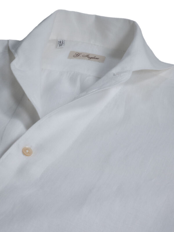 Collo Camicia Cervia in lino sartoriale su misura G. Inglese