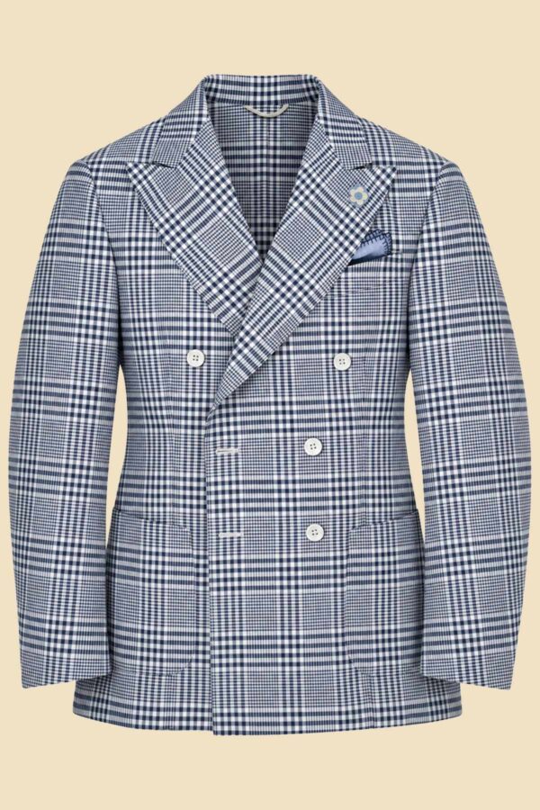 Prince of Galles Cotton Double-Breast Jacket