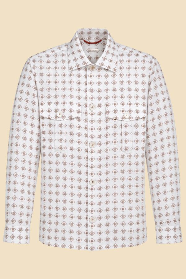 Exclusive Pure Linen Safari Jacket