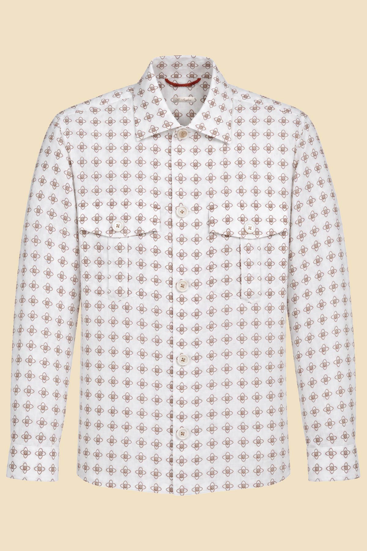 Exclusive Pure Linen Safari Jacket