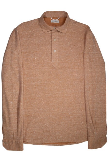 Orange Cotton Piquet JFK Polo