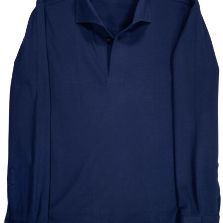 Blue Cotton Piquet Miami Polo