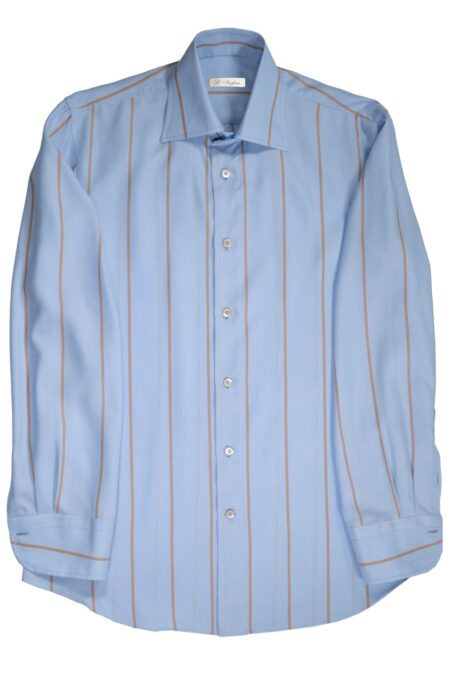 Vintage Blue Striped Shirt