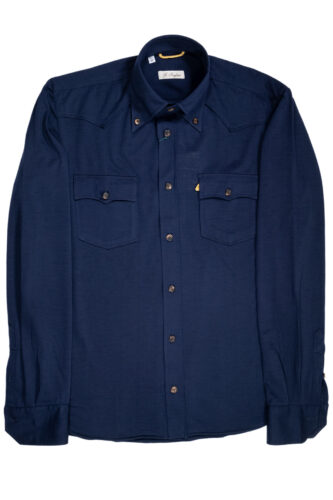 Pure Wool Jersey Western Shirt