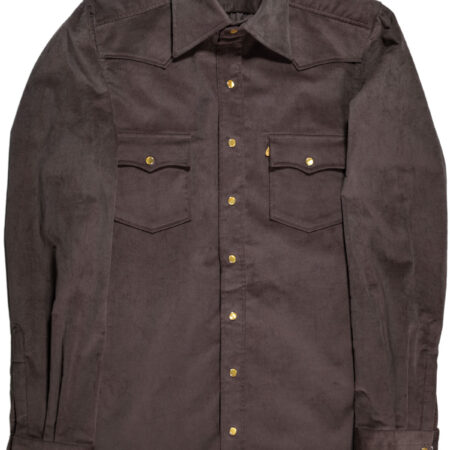 Brown Velvet Western Shirt