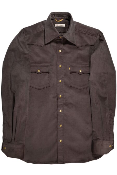 Brown Velvet Western Shirt
