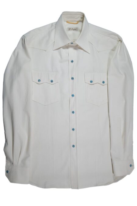 White Denim Western Shirt