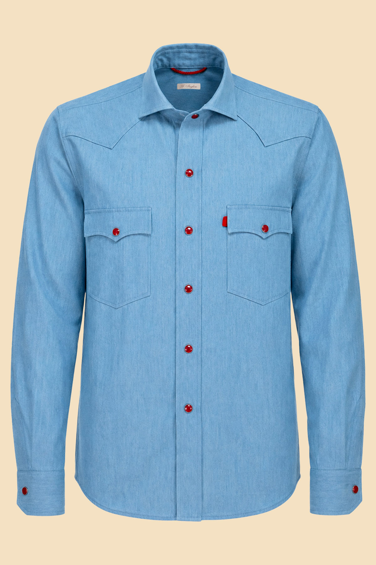 Light Denim Western Shirt
