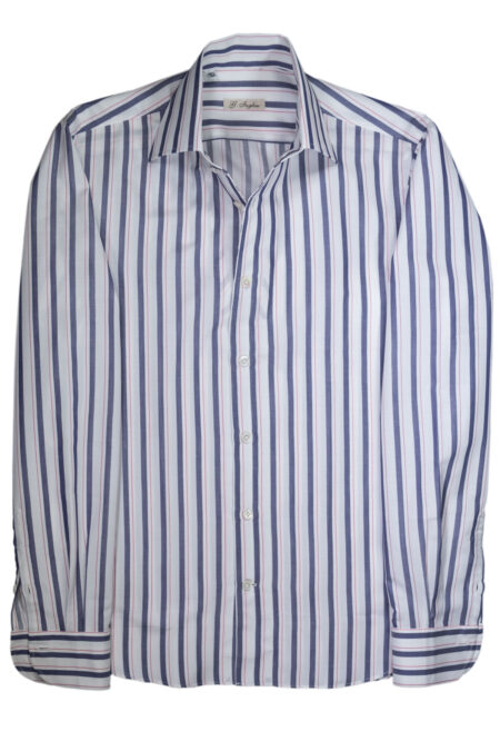 Exclusive Blue and Fuchsia Striped Shirt