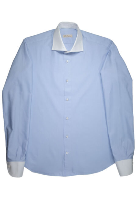 Light Blue Oxford Contrast Collar Shirt
