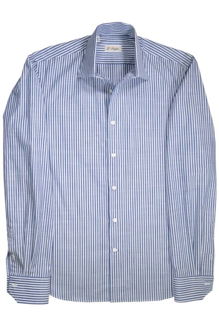 Capri Blue Striped Chambray Shirt