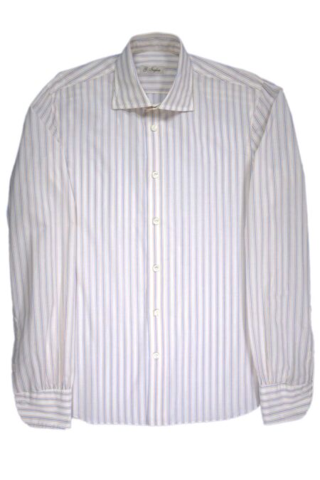 Exclusive Orange Blue Striped Shirt