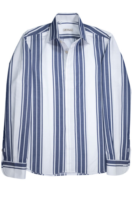 Exclusive Blue Striped Capri Shirt