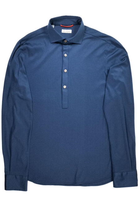 Blue Cotton Jersey Gianni Agnelli Polo