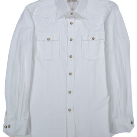 White Cotton Western Shirt