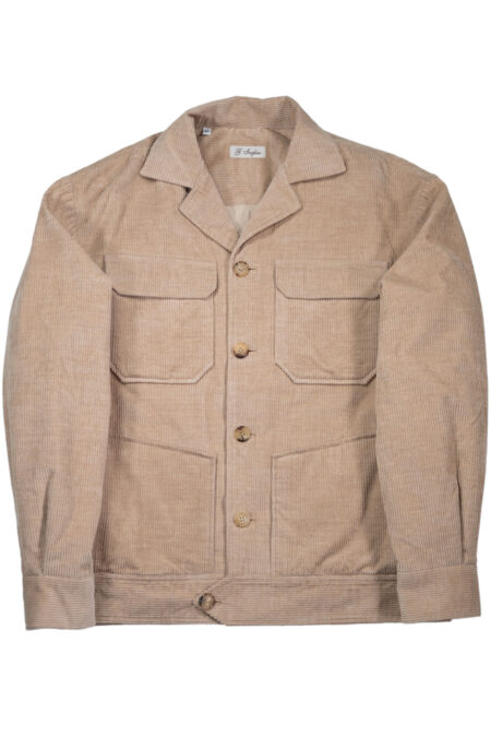 Corduroy Cashmere Crop Jacket