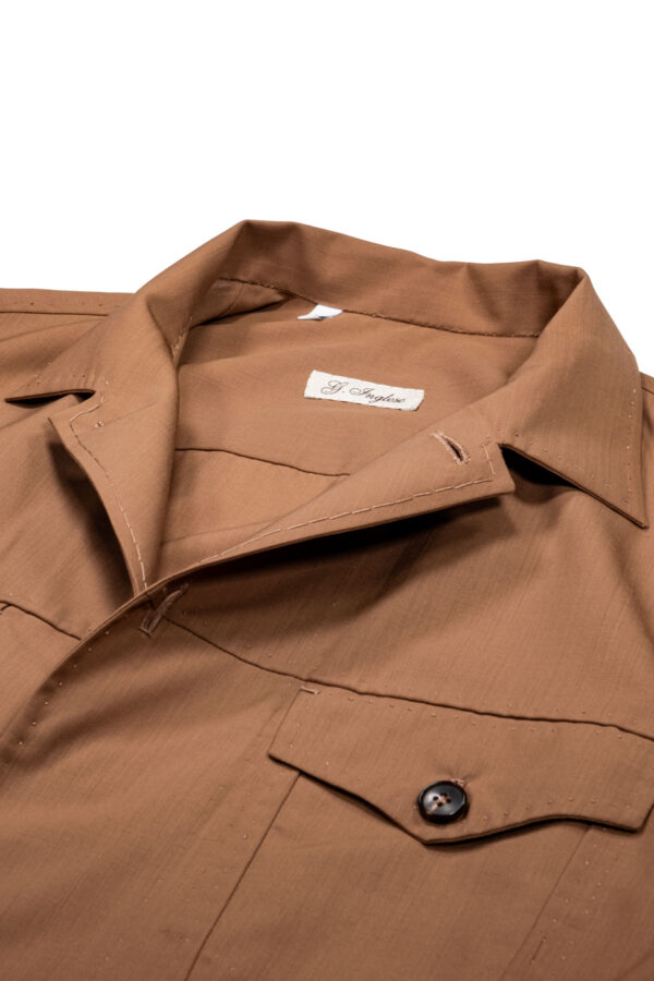 Tasmanian wool gelato jacket - collar and stitching detail - G. Inglese