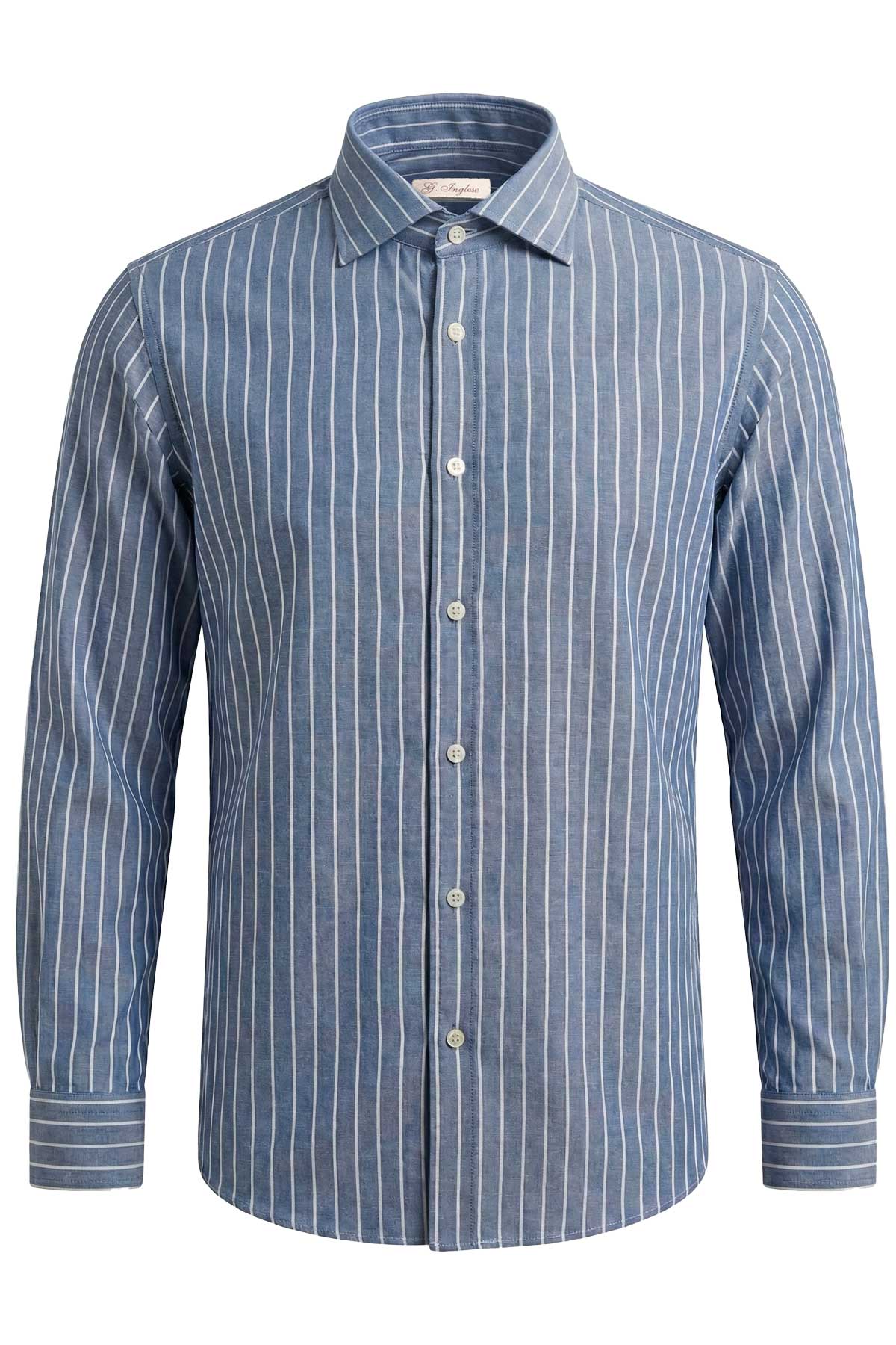 Brushed Cotton Striped Shirt