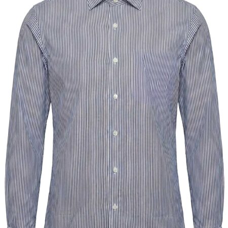 Blue Fine Stripe Shirt Classic Collar
