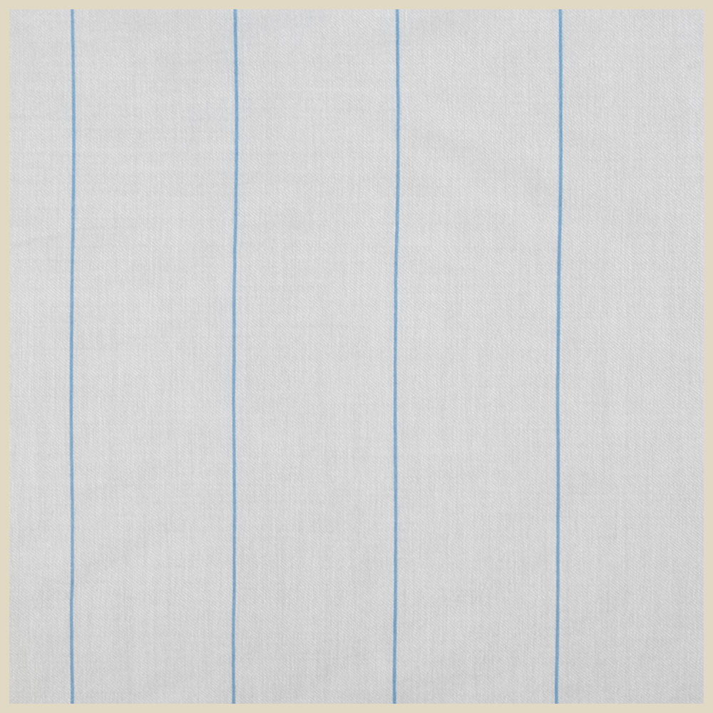 Light Blue Exclusive G. Inglese Stripe in Poplin