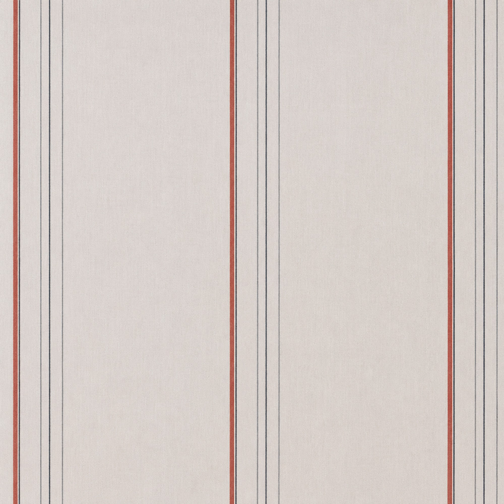 Red, Blue and Grey Exclusive Triple Line Striped Poplin