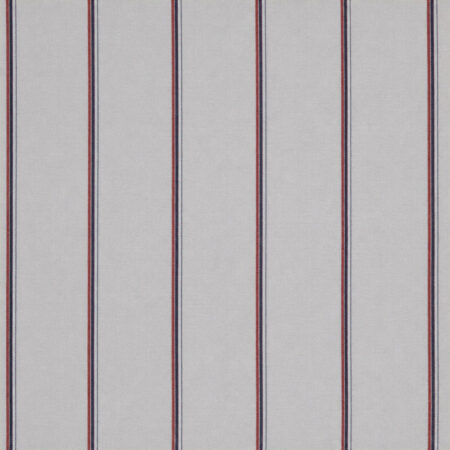 Red and Blue Exclusive Fine Striped Poplin