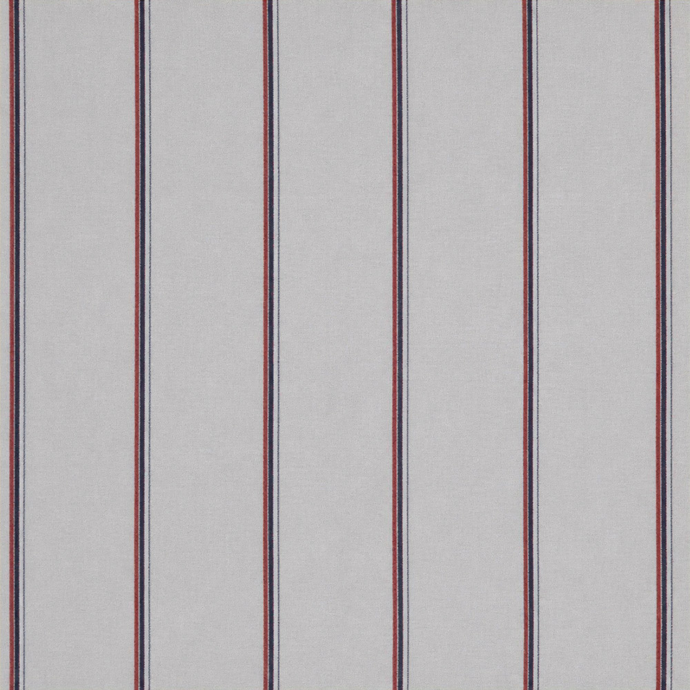 Red and Blue Exclusive Fine Striped Poplin