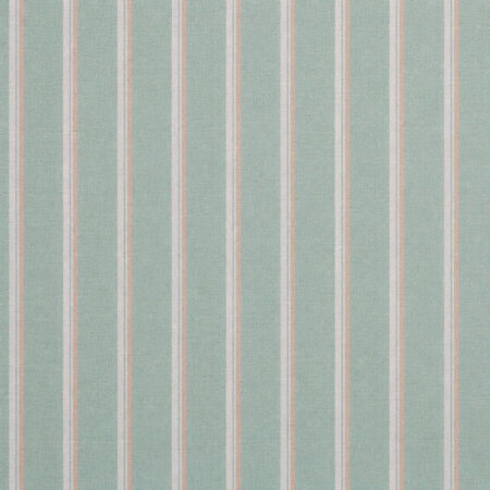 Acqua Green and Beige Exclusive Fine Striped Voile