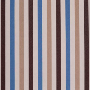 Beige, Light Blue and Brown Exclusive Large Striped Twill