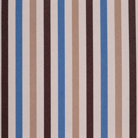 Beige and Light Blue Exclusive Large Striped Twill
