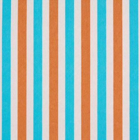 Beige, Light Blue and Brown Exclusive Large Striped Twill