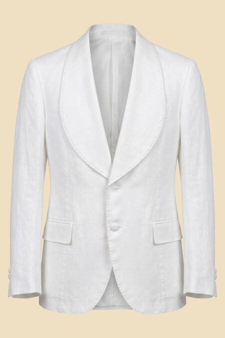 Cotton & Silk Shawl Lapel Jacket