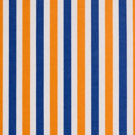 Orange and Blue Exclusive Large Striped Twill