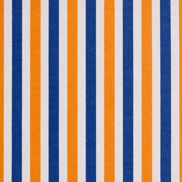 Orange and Blue Exclusive Large Striped Twill