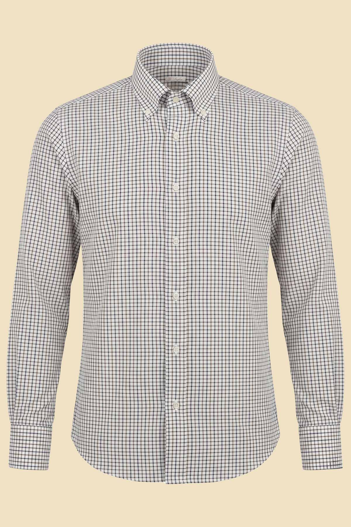 Brown Checked Shirt