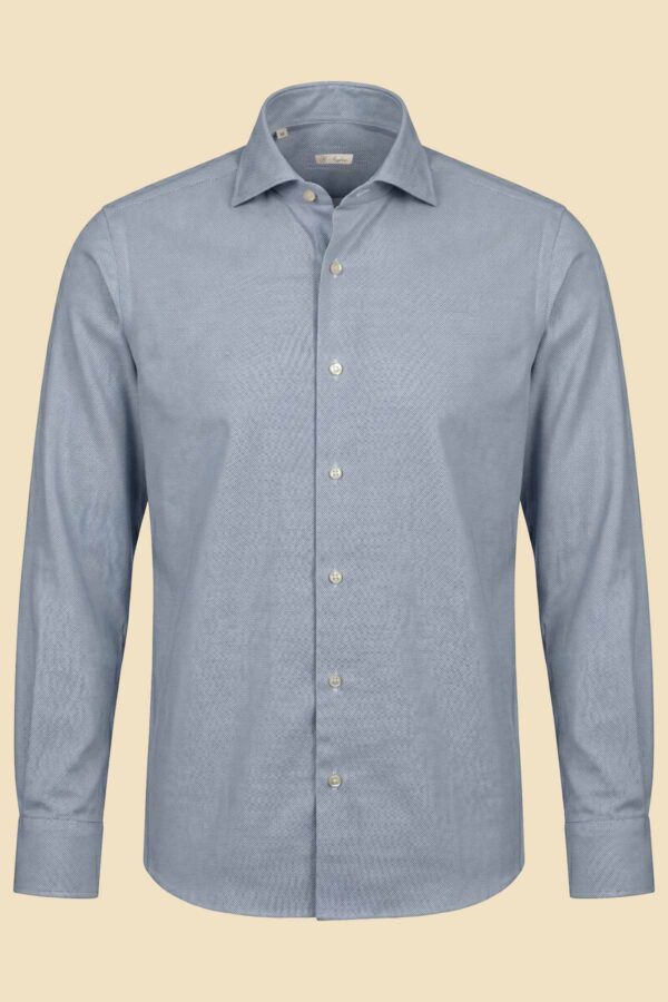 Light Blue Woven Cotton Shirt