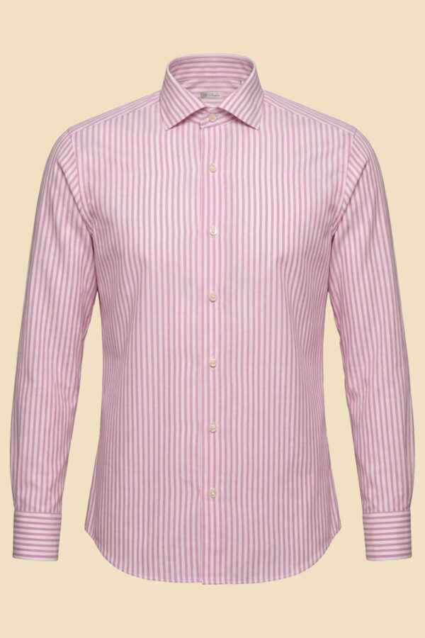 Pink Striped Voile Shirt