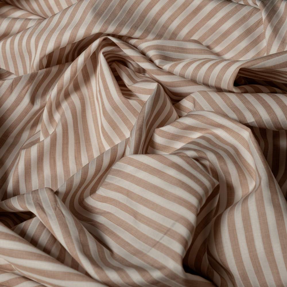 Beige Striped Voile Shirt - Image 2