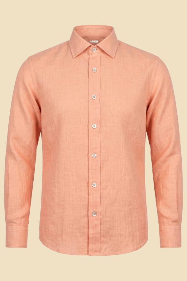 Orange Chambray Shirt