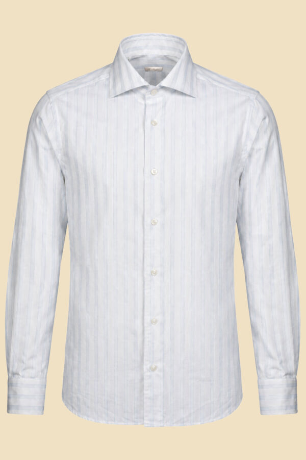Light Blue Striped Oxford Shirt